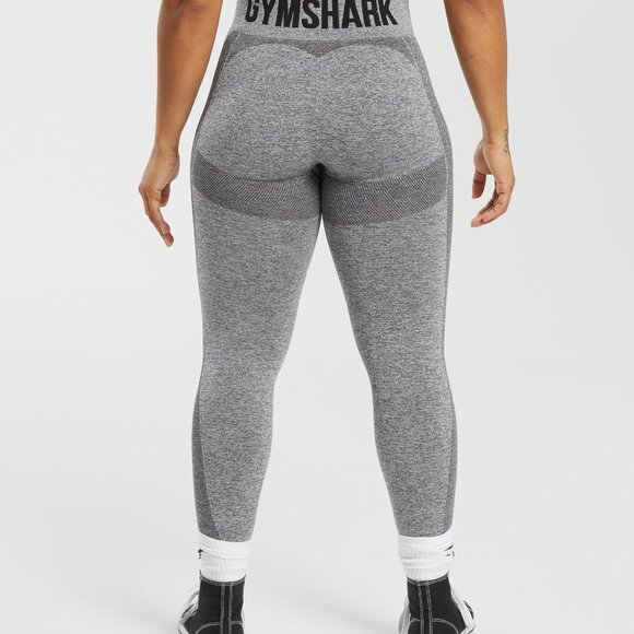 Gymshark Flex High Waisted Leggings Charcoal Marl - Picture 4 of 8